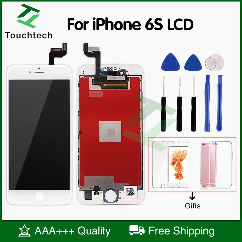

1PC For iPhone 6s LCD 4.7" B/W Display Screen LCD Complete with 3D Touch Screen Digitizer Assembly No Dead Pixel Free Shipping
