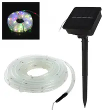 10 м 32,8 футов 100 светодиодный RGB веревочный светильник ing String Открытый водонепроницаемый Солнечный домашний садовый декоративный светильник светодиодный