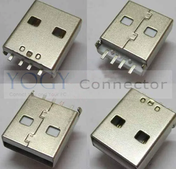 Бесплатная доставка 50 шт. Штекерный разъем USB 2 0 для разъема|connector brackets|socket
