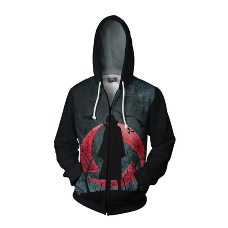  Cosroad Naruto Uchiha Itachi Sasuke Hoodie Cosplay Costumes Men Jacket Casual Coat for Halloween Party45 (2)