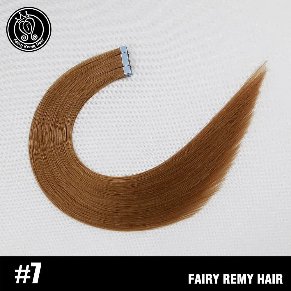 #7 Накладные волосы на ленте, человеческие волосы, натуральные волосы Remy для наращивания, волосы для наращивания, цвет платины, блонд, 2,0 г/шт., 16 ВКЛ, 40 г/упак - Цвет: #7