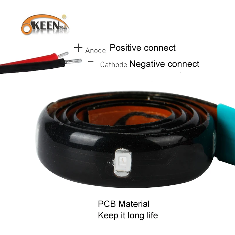 Гибкая короткая Светодиодная лента 12 В 7 цветов 3528 15SMD 30 см декоративный