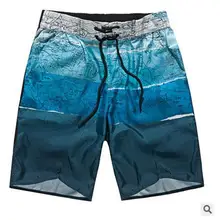 Новые мужские пляжные шорты в повседневном стиле быстросохнущие Большие размеры Прямые корейские тонкие летние шорты небесно-голубой/светло-серый короткие J985