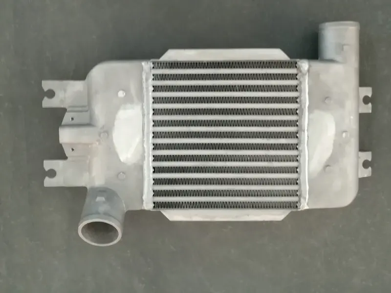 Обновление 70 мм алюминиевый интеркулер+ вентилятор для Nissan Patrol GU IV Y61 ZD30 3.0L турбо дизель Common Rail 2007- Верхнее Крепление