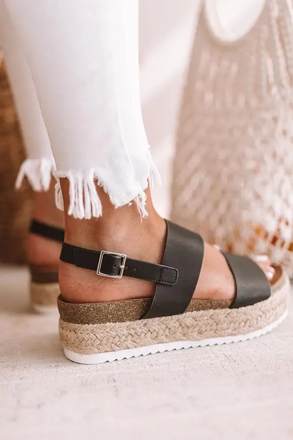 النساء الصنادل 2019 جديد صنادل أرضية مع أسافين أحذية للنساء الصيف Chaussures فام جلد حذاء بكعب سميك Sandalias موهير