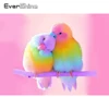 Evershine Diamond Mosaic Cross Stitch Kit Cartoon Colorful Bird 5D DIY Diamond Painting Full Drill Square Animals Paint Diamond 1