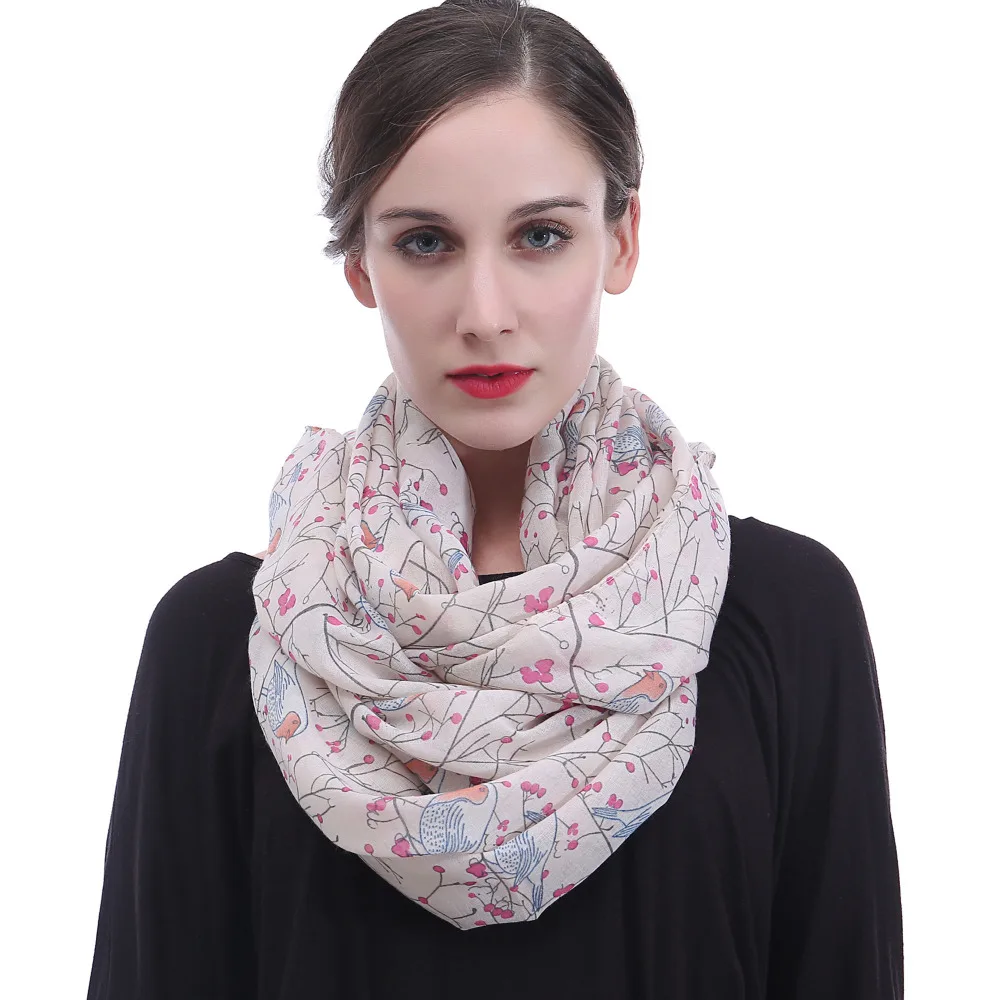 Women's scarf Pink and white Women's Infinity scarf Women's pink scarf Infinity scarf Pink and cream Pink scarf Colorful scarf