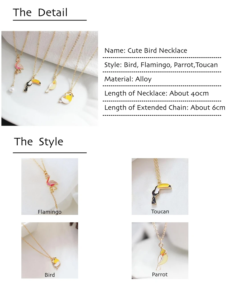 LANIWOO, ожерелье с мультяшной птицей, милая подвеска, модное ювелирное изделие, аксессуар, подарок для детей