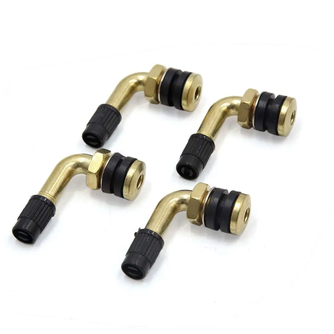 

uxcell 4 Pcs Metal Bent Screw Head Valve Stems Caps Fit for Motorcycle Tires
