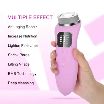 

USB RF Ultrasonic Beauty Device Anti-aging EMS LED Whitening Pore Shrink Facial Lifting Massage Relaxation