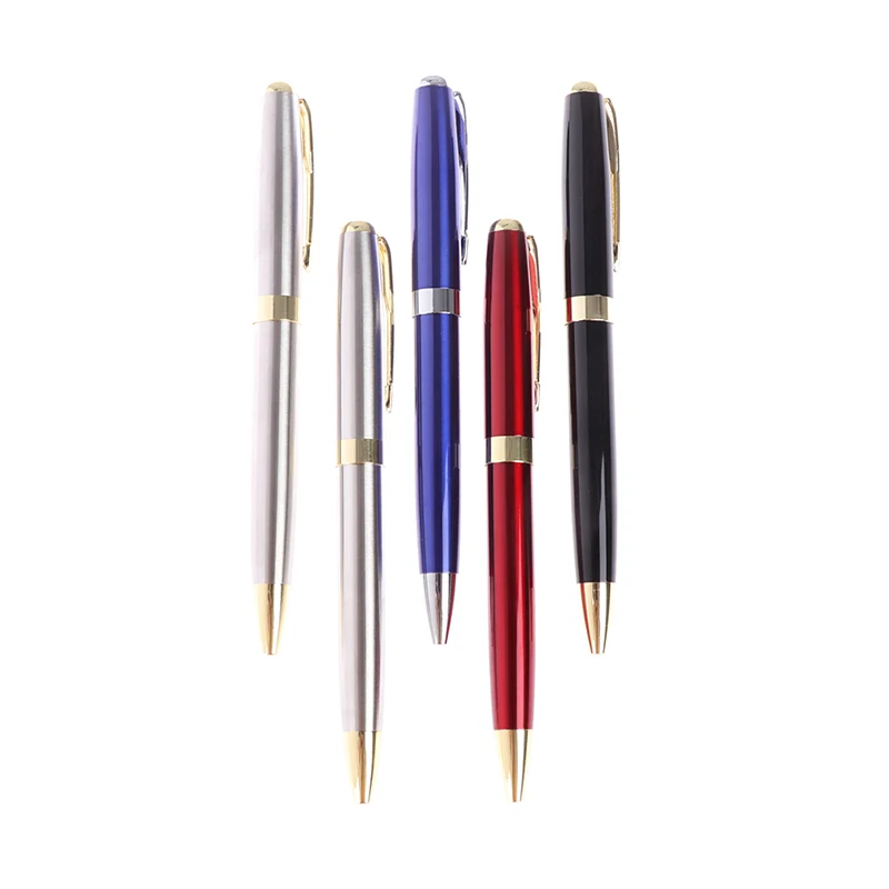 

1 Pcs 13.8*12.3cm Ballpoint Pen Golden Frame Good Gift Four Colors Office School Stationery Supplies