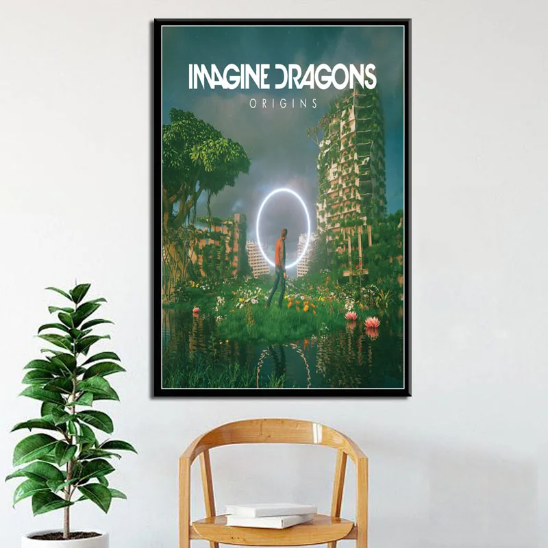 Custom Imagine Dragons Thunder Silk Poster Wall Decor