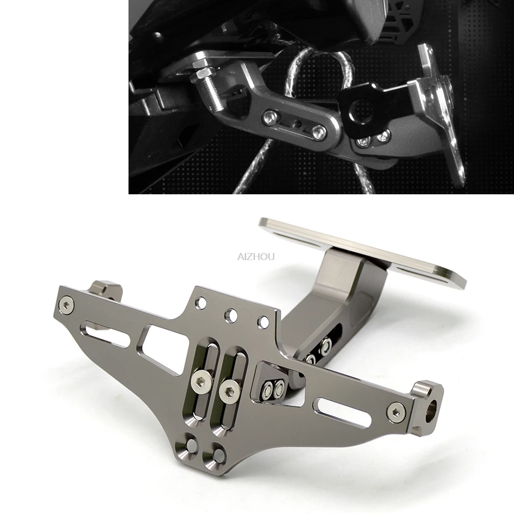 Motorcycle License Plate Holder Bracket Folding Mount Kit for GSXR600 GSXR750 GSXR 1000K1 K3 K4 K5 K6 K7 K8 K9 K11 GSXR1300
