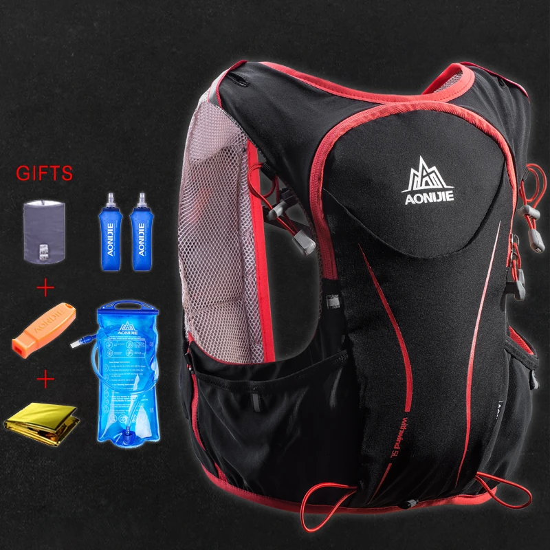 AONIJIE 5L Women Men Marathon Hydration Vest Pack Running Water Bag Cycling Hiking Bag Outdoor Sport light weight Running Bag