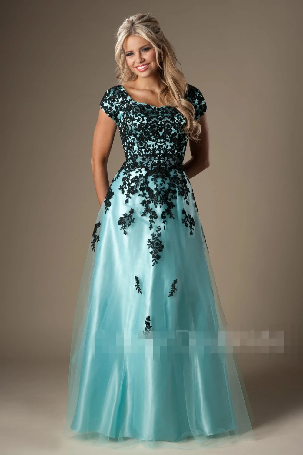 modest prom gowns