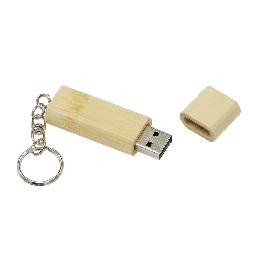 Деревянный бамбуковый USB флеш-накопитель, флешка с деревянным чипом, 4 ГБ, 8 ГБ, 16 ГБ, 32 ГБ, карта памяти, u-диск с брелком, подарок - Цвет: Oval Bamboo