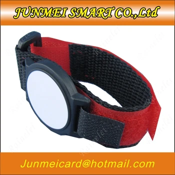 

500pcs Nyon wristband with 125khz TK4100(EM4100) chip Proximity adjustable bracelet for access control event