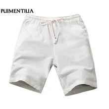 Мужские летние шорты Pui tiua, повседневные шорты с завязками на талии для серфинга и тренировок, пляжные эластичные быстросохнущие однотонные шорты для улицы