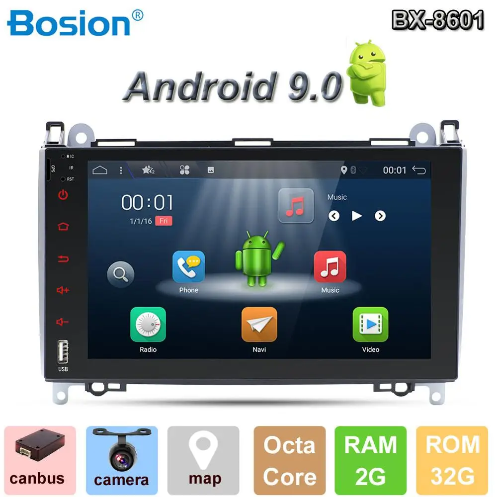 #*Cheap Bosion Car Multimedia Player GPS Android 9 2 Din DVD Automotivo For Mercedes Benz Sprinter B200 B class W245 B170 W169 Radio DSP
