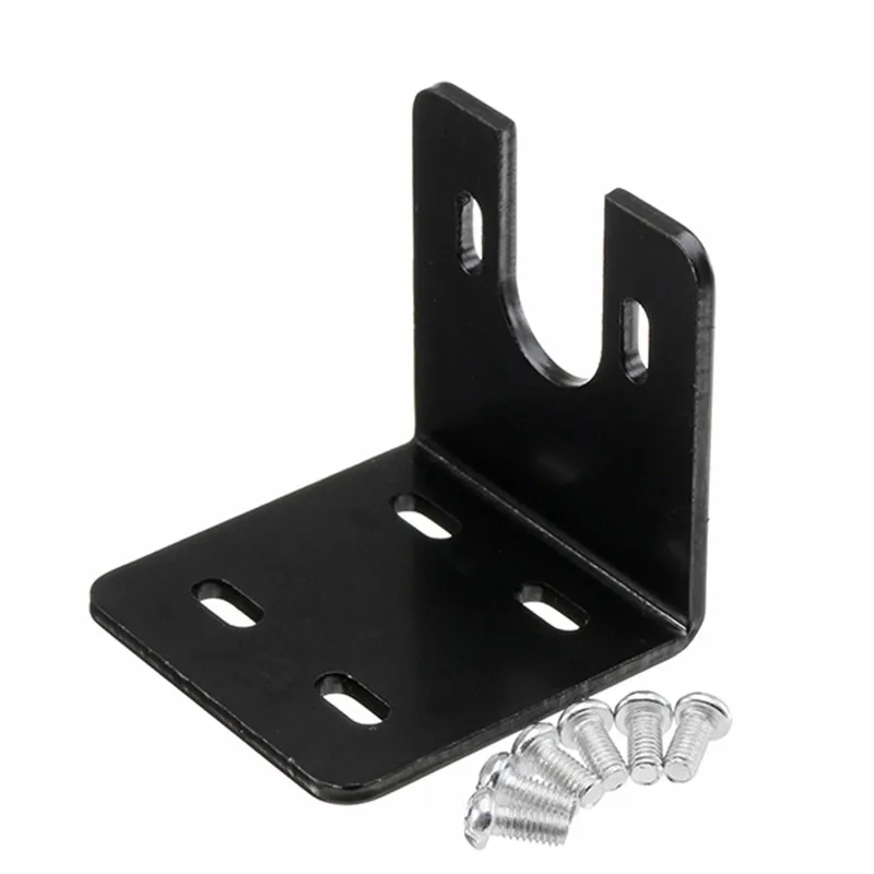 

New Arrival 775 Motor Bracket U Shape Fixed Mounting Base Black Metal Motor Bracket with 6 Screws