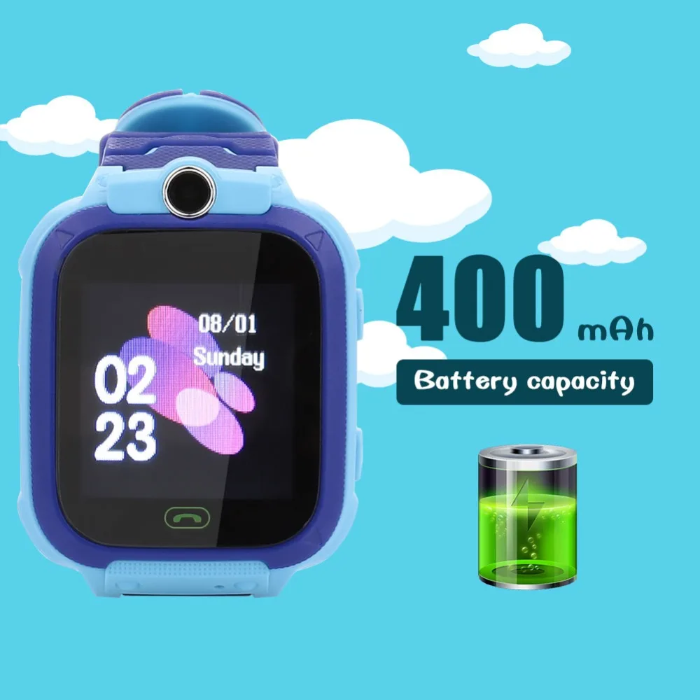  S12 GPS Kind Smart Uhr Telefon Position Kinder Uhr 144 zoll Farbe Touch Screen WIFI SOS Smart Baby 