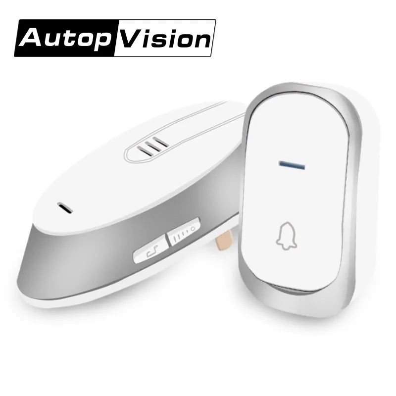 Wireless smart doorbell 2 Outdoor Transmitters + 1 Indoor Receiver Waterproof music Doorbells 100m Range Office Home door bell Wireless smart doorbell 2 Outdoor Transmitters + 1 Indoor Receiver Waterproof music Doorbells 100m Range Office Home door bell