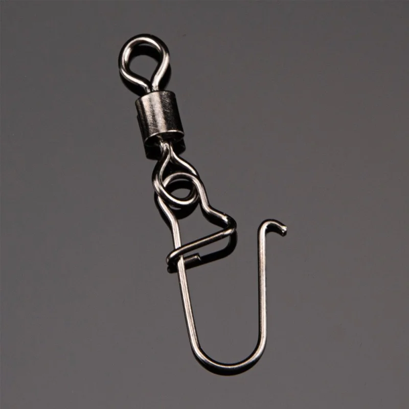 50PCS/Lot Fishing Connector вертлюги Pin Bearing pesca Rolling Swivel 낚시 Snap Fishhook Lure крючки рыболовные Tackle рыбалка