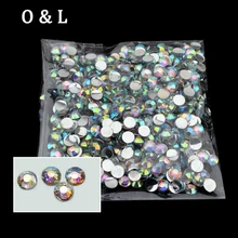 1000pcs/pack 4mm Hot Fashion Shiny Acrylic Nail Art Glitter Charm AB Rhinestone Nail Tools DIY Beauty Decoration