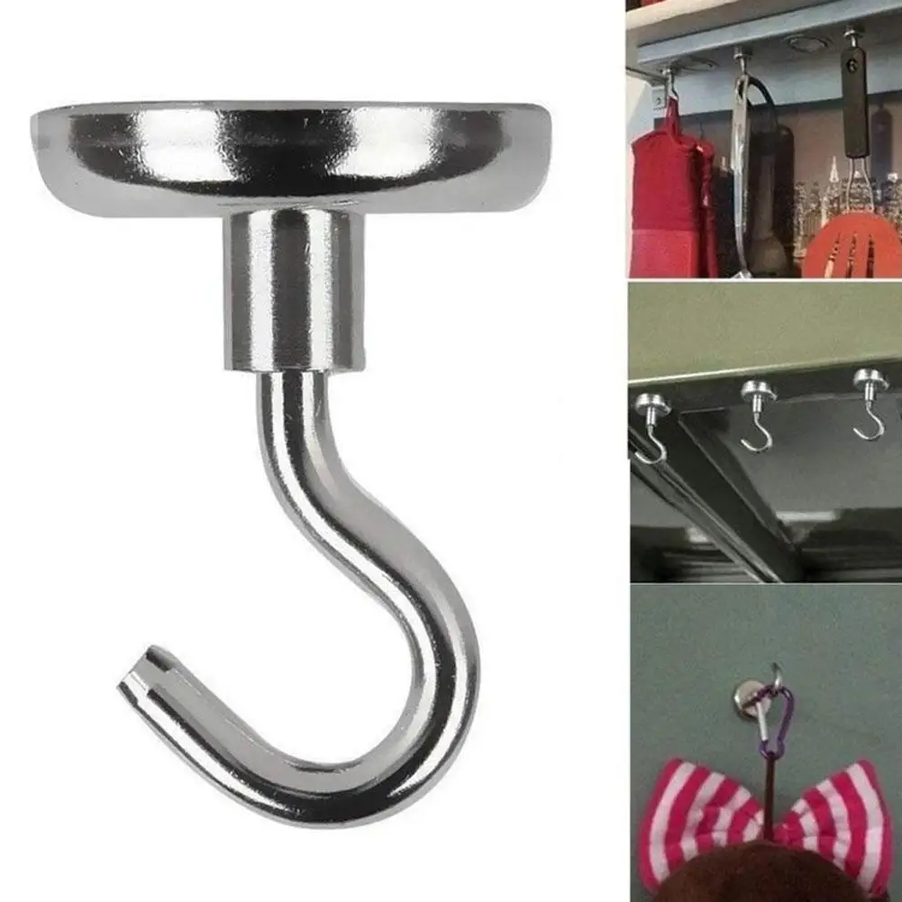 BE/_ 1//5Pcs Kitchen Magnetic Hook Hanger Heavy Duty Cup Key Chain Bag Holder Hook