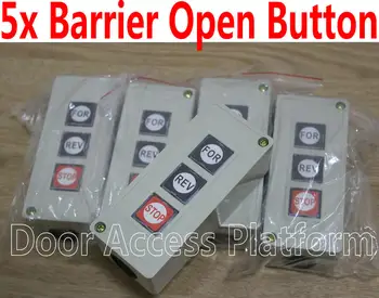 

5 x Barrier open buttons for Car Barrier Gate System,Switch 3 Buttons Working for Gate Opener,Door Opener access control switch