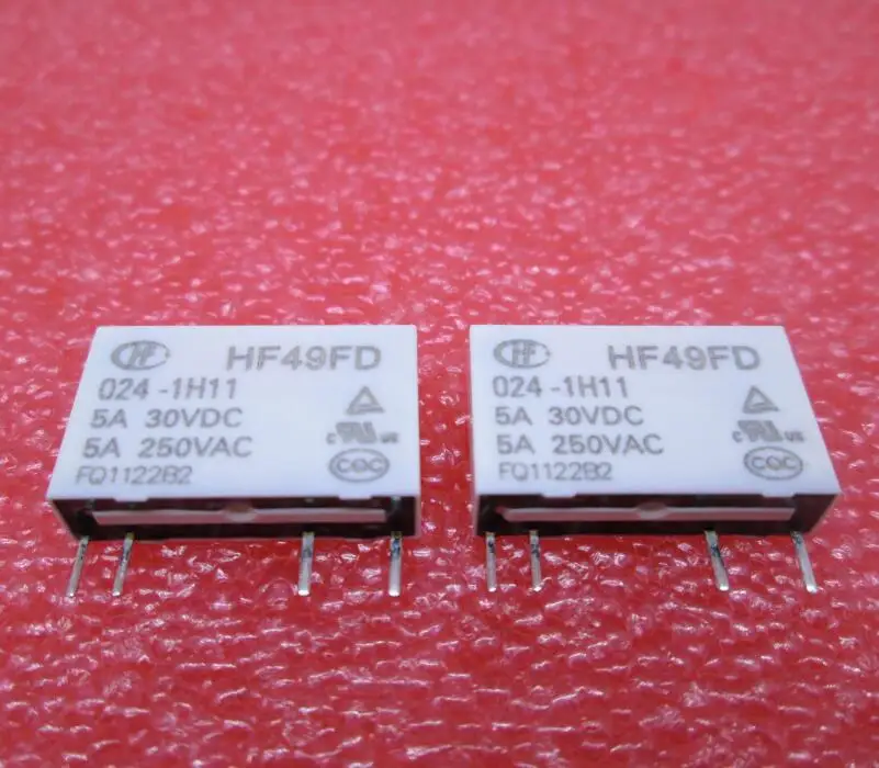 Новое реле 24 В постоянного тока Φ HF49F 024 1H1 HF49FD 1h11 1H11 5 А 250 DIP4|relay 24vdc|24vdc relayrelay 24v |