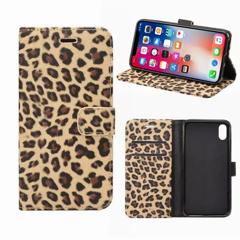 

Wallet Flip Stand Case For Iphone 11 Pro XS Max X XR Card Slot Holder Leopard Leather Cover For Iphone 6 6s 7 8 Plus 5 5s Coque