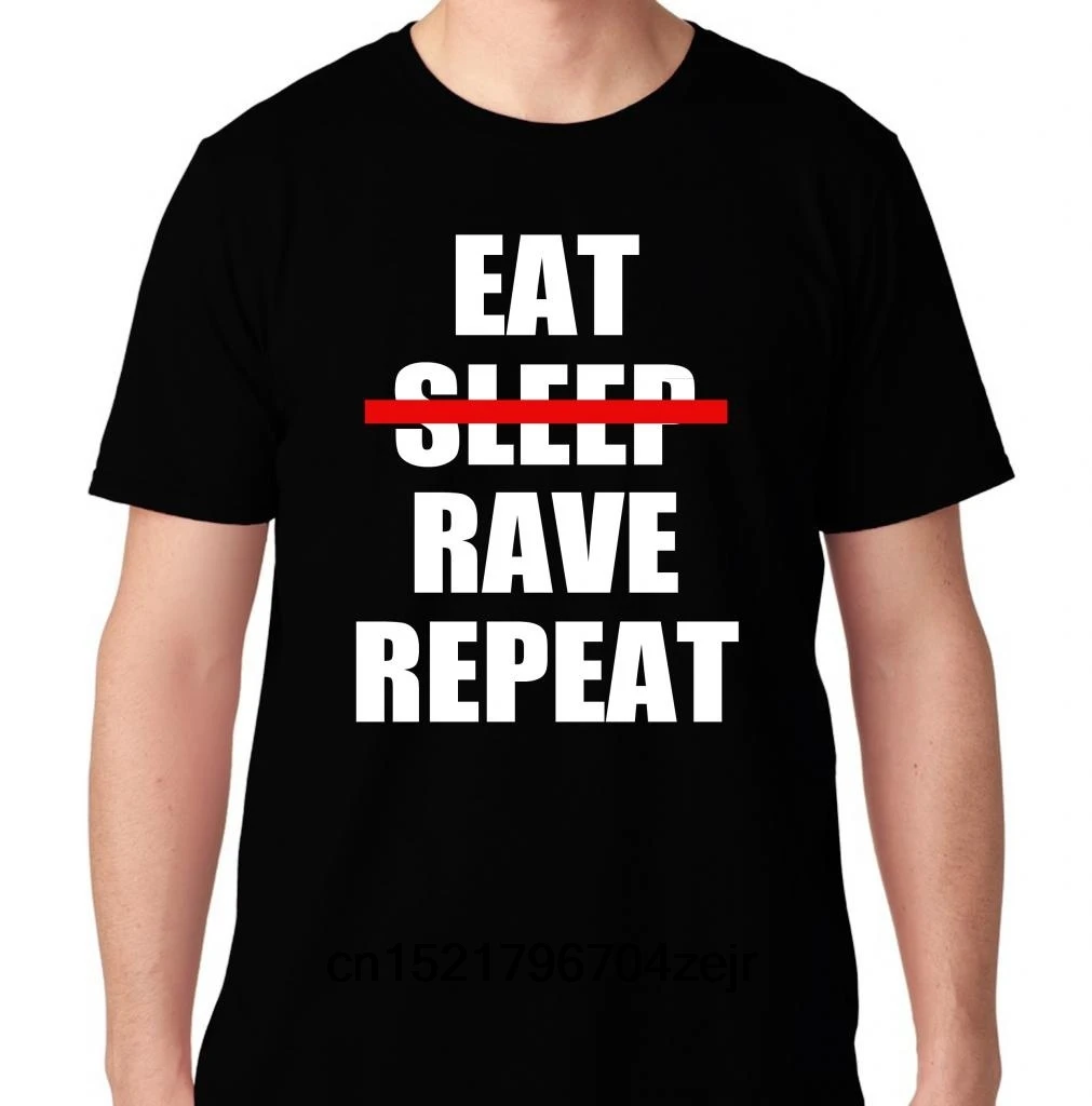 Возьмите мужская футболка FTD одежда съесть No Sleep восторженные Повторите EDM