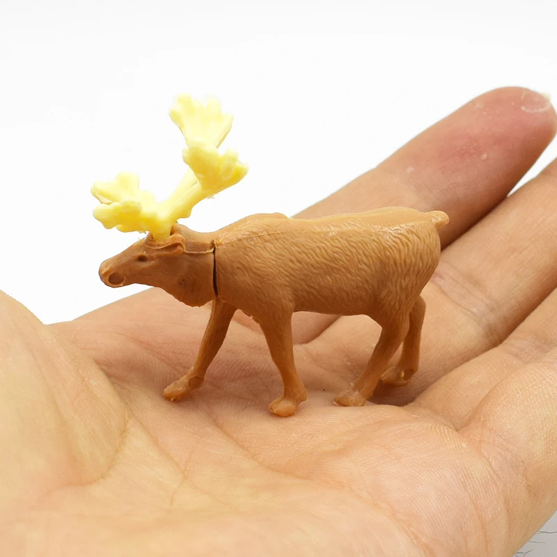

Novelty 5pcs/lot DIY Assemble deer animal self-Locking Bricks toys for kids gift