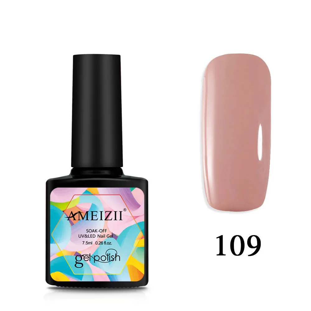 AMEIZII УФ-гель для ногтей, серый, красный, розовый, Гель-лак для ногтей, впитывающий верх, Базовое покрытие, гель-праймер для ногтей, лак, маникюрный лак, 24 цвета - Цвет: 109