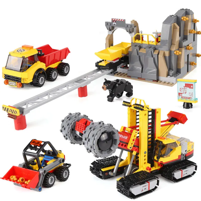 

Blea 10876 City Mining Experts Site Building Blocks Toys Compatible With Legoings City 60188 Children Christmas Gift