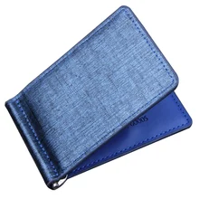 Модный кошелек унисекс Мужской зажим для денег черный коричневый топ из искусственной кожи 2 сложенный кошелек без молнии карман для монет