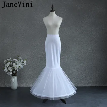 JaneVini sirena enagua enaguas Jupon Fille duro tul enagua nupcial para accesorios de vestido de la boda enagua de novia