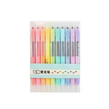 10 шт. двойной конец стираемый маркер ручка маркеры Пастель Жидкий Мел маркер флуоресцентные маркеры цвет