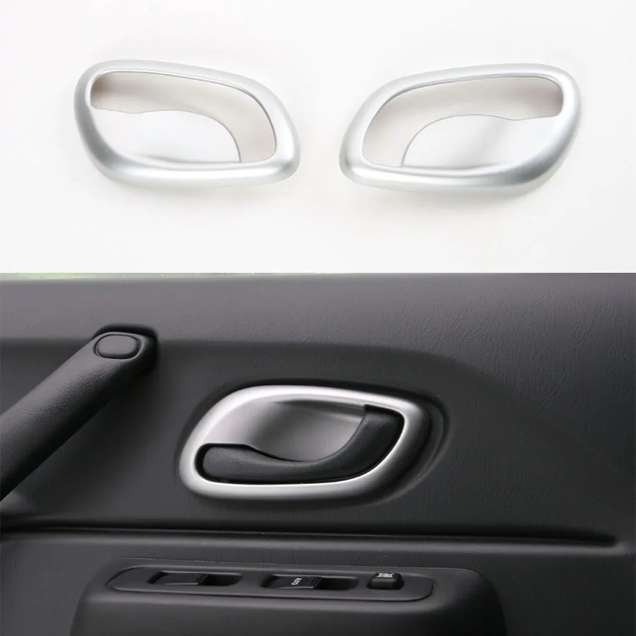 

YAQUICKA 2Pcs 3Colors ABS Interior Car Handle Bezel Bowl Inner Door Frame Cover Tirm Styling For Suzuki Jimny 2007-2015