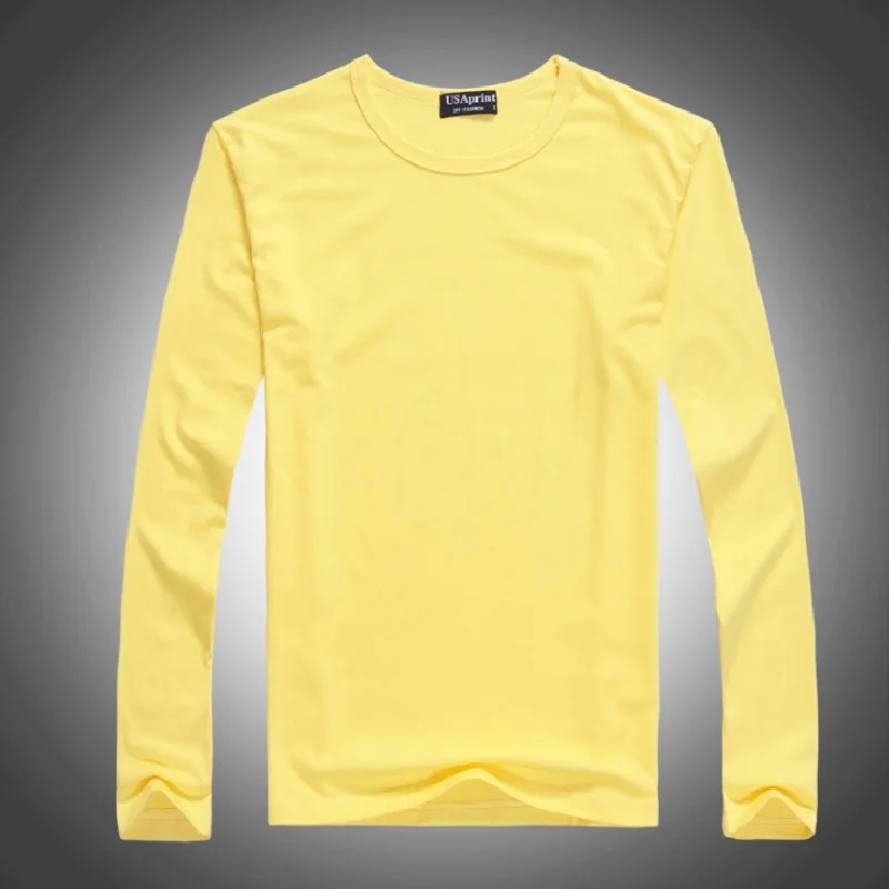 Customized Baby Boys T-Shirts Long Sleeve Solid Print Children Tees Shirt Autumn 100% Cotton LOGO Girl Tops Personalized T Shirt 5