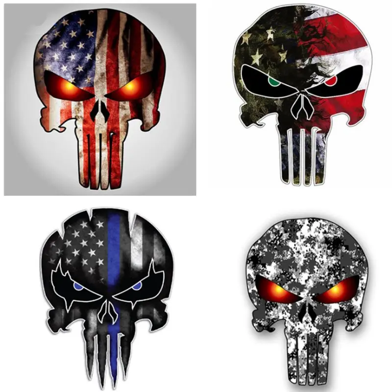 1pc Flower Horror Skull Stickers Mexican Calaver Sugar Skull Sticker Computer Laptop Skin Vinyl Sticker for Motorcycle Car