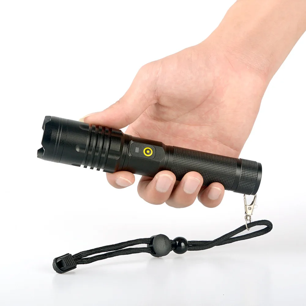 Высоколюминесцентные USB Фонари тактический фонарь XHP50 P50 сильный перезаряжаемый портативный наружный фонарик лампа вход/выход power Bank