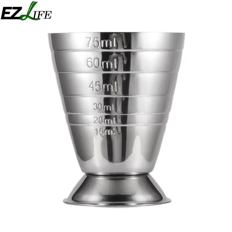 Stainless Steel Cocktail Measuring Jigger Liquor Shot Cup Drink Mixer