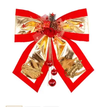 

Golden bow Big tie Christmas decorations Christmas gift home ornaments decoration wedding factory wholesale