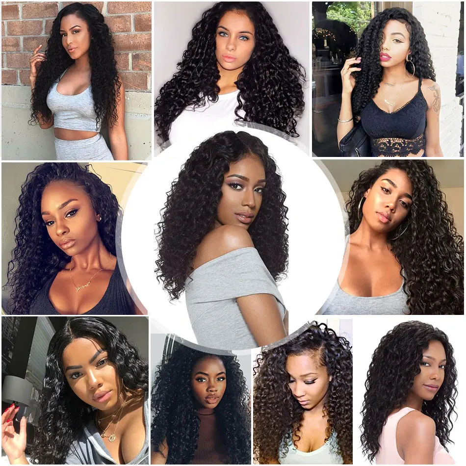 Top Bling Hair Deep Wave Bundles Brazilian Hair Weave Bundles 100% Remy Human Hair Extension Natural Color 10 PCS Deals 8-30 Inch 5