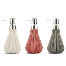 Ванная комната керамическая бутылка для лосьона шампунь гель для душа бутылка пресс дезинфицирующее средство для рук бутылка туалет диспенсер для жидкого мыла керамические изделия