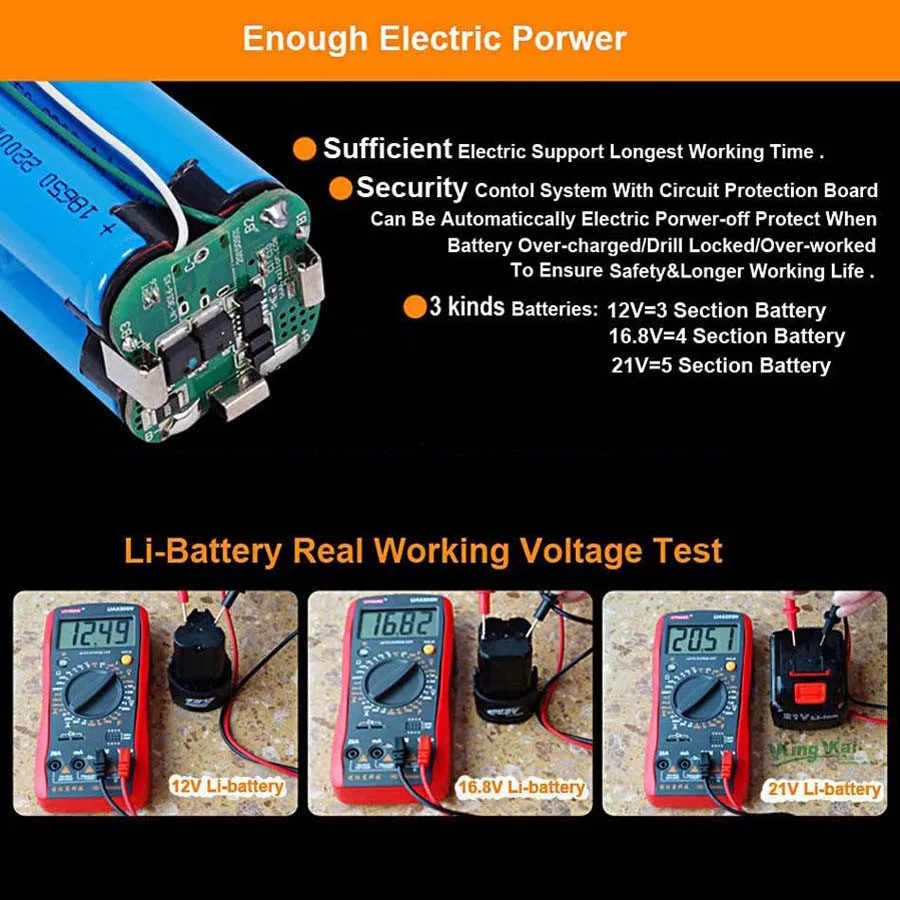 Cordless  Electric Drill Lithium Battery-07