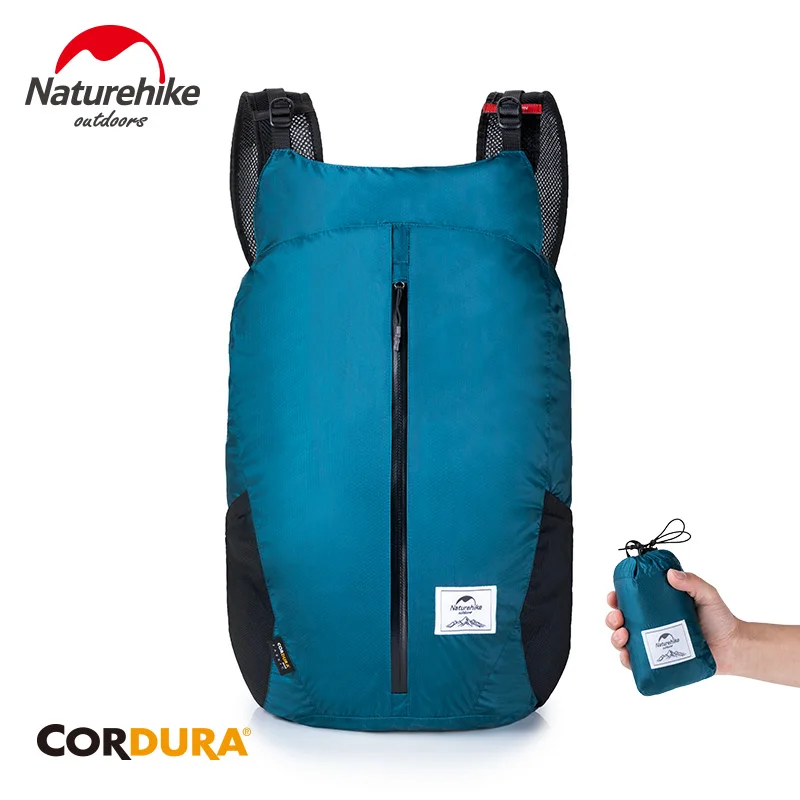 Naturehike 25L походная сумка 30D Нейлоновая Ткань сумка для бега 160 г Сверхлегкий складной водонепроницаемый рюкзак для путешествий Спортивные походные сумки