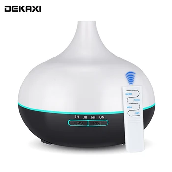 

DEKAXI 550ml USB Aroma Diffuser Air Humidifier USB cool mist maker Air Purifier with 7 Color Changing LED Lights for Office Home
